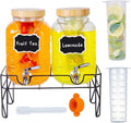 2-Pack1Gallon Glass Drink Dispensers by Tastefashionenjoylife
