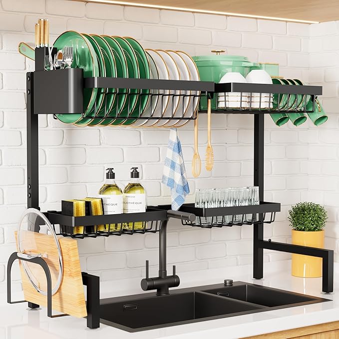 Kitsure Over The Sink Dish Drying Rack by Kitsure