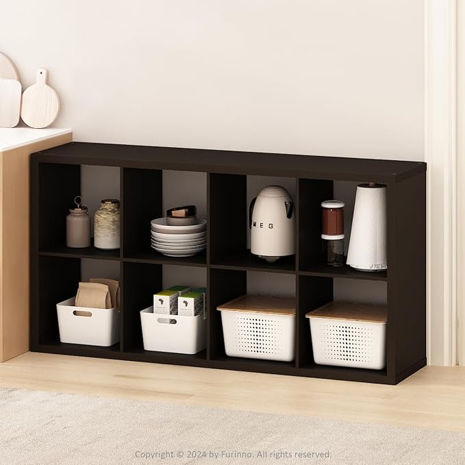 Furinno HERMITE Kitchen Island, 8-Cube Coffee Bar, Extra Thick Kitchen Storage - Image 6
