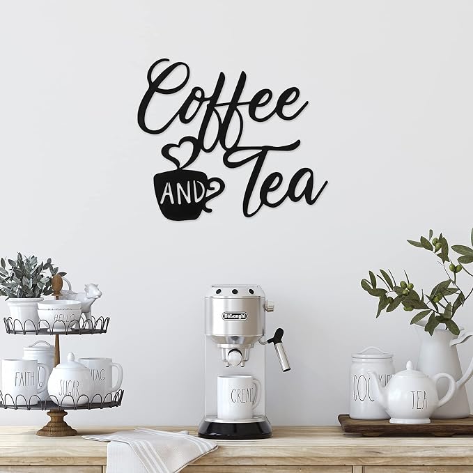 Ferraycle Coffee Bar Decor, 12 x 10.2 Inch Sign - Image 2