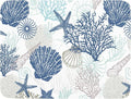 Summer Navy Blue Dish Drying Mat by Unknown