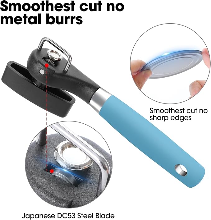 Beneno Can Opener, Manual Side Safe Cut Can Opener Smooth Edge - Image 3