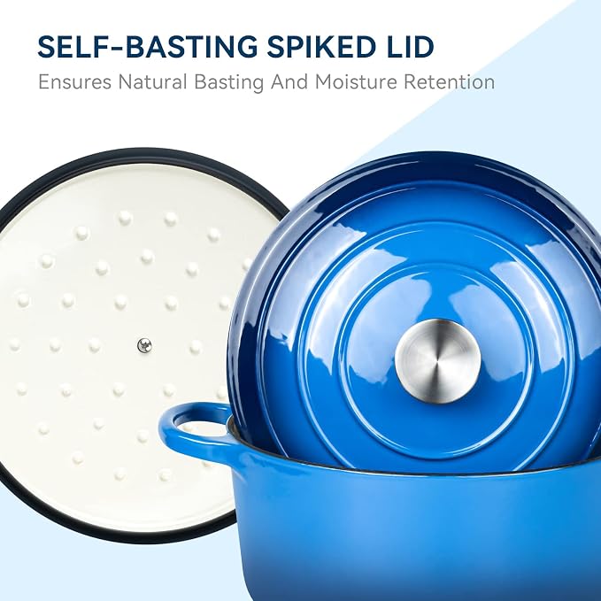 Miereirl 6 Quart Enameled Dutch Oven Pot - Image 5