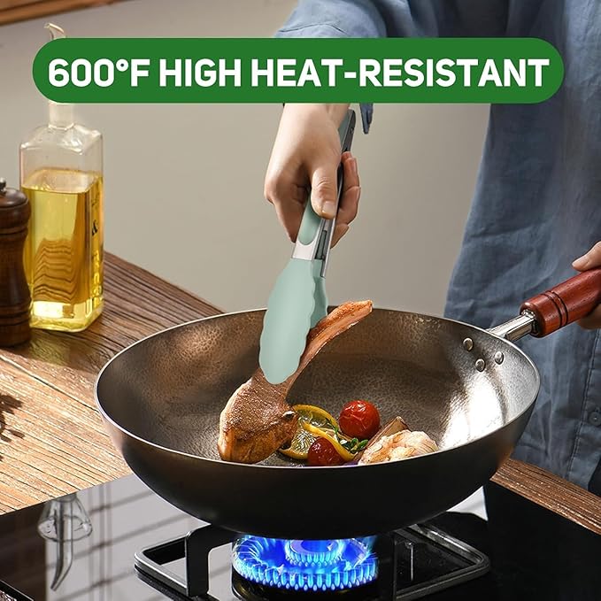 Kitchen Tongs, Stainless Steel Cooking Tongs - Image 9