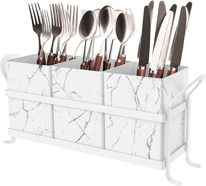 Marble Utensil Holder for Countertop by GaryVault