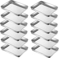 Extra Small Serving Tray in Bulk Stainless Steel 304 Little Tiny Baking Sheet by YourReliableKitchenPartner