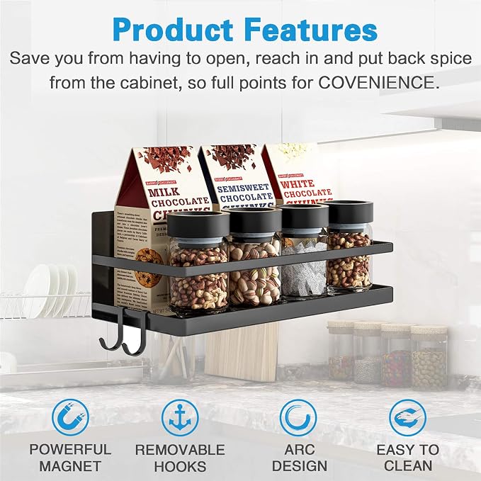 Magnetic Spice Rack, Thipoten Strong Magnetic Shelf - Image 2