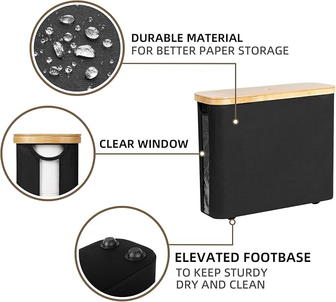 StorageWorks Toilet Paper Storage Basket, Papers Container - Image 5
