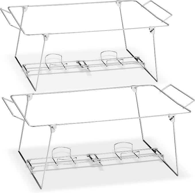 Foldable Chafing Wire Rack Buffet Stand - Image 5