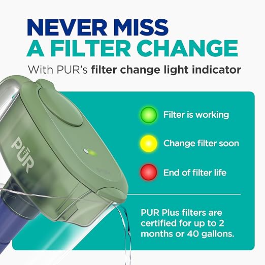 PUR Plus 11-Cup Water Pitcher, 1 Lead-Reducing Filter, Great-Tasting Water - Image 8