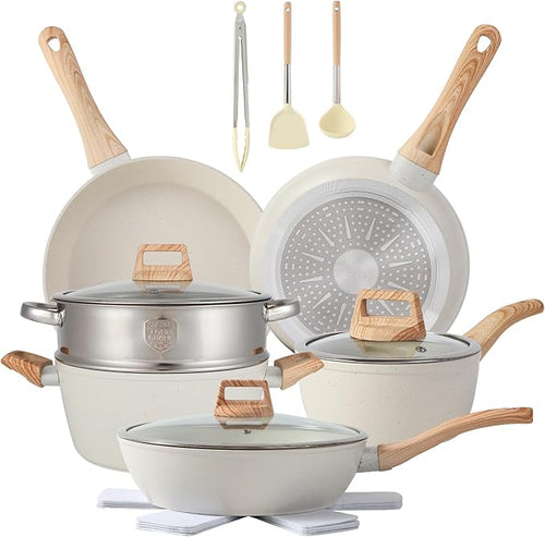 16PCS Pots and Pans Set Non Stick Cookware Set Nonstick by Unknown