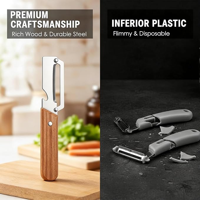2-in-1 stainless steel vegetable peeler - Image 4