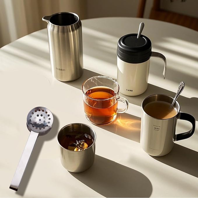 Tea Bag Squeezer Tongs, Stainless Steel Teabag Strainer Dispenser Gripper - Image 6