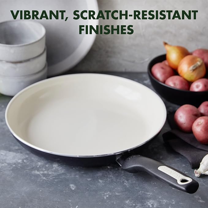 GreenPan Rio Healthy Ceramic Nonstick 12" Frying Pan Skillet, Dishwasher Safe - Image 8