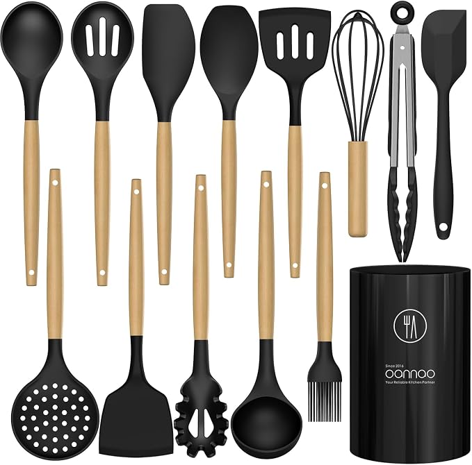 Silicone Cooking Utensils Set Utensil Sets - Image 9