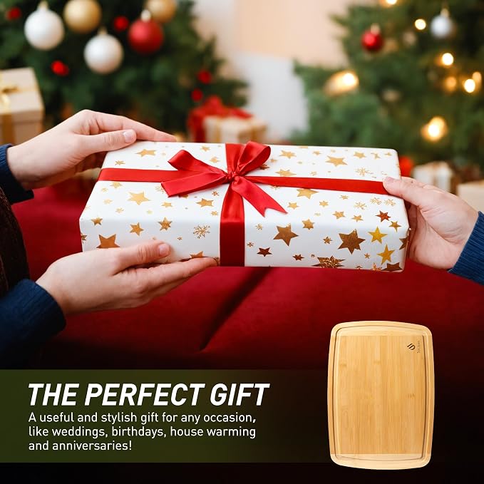 Bamboo Cutting Board Set Non Slip Feet Over Sink Acrylic Counter Lip Glass - Image 5