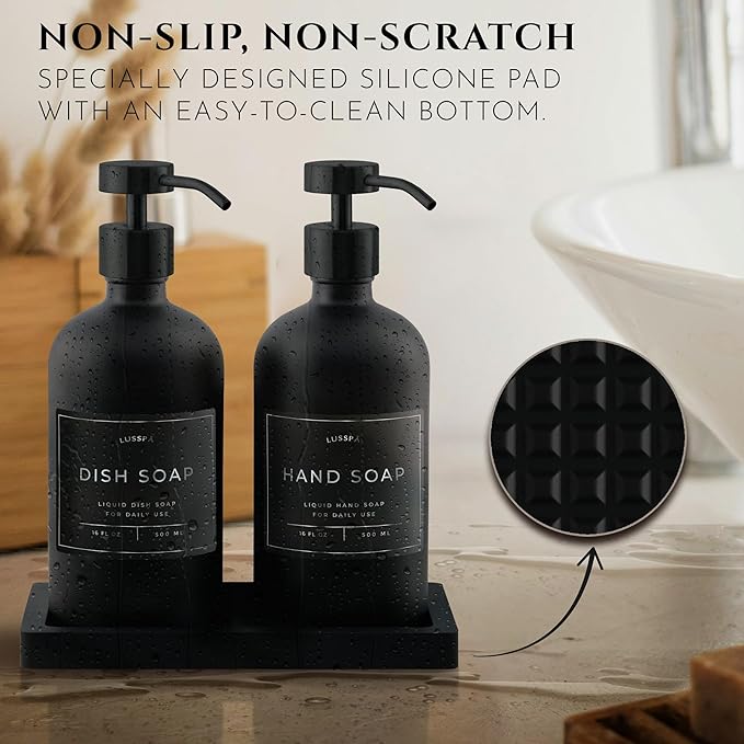 Glass Soap Dispenser Set of 2 - Image 3