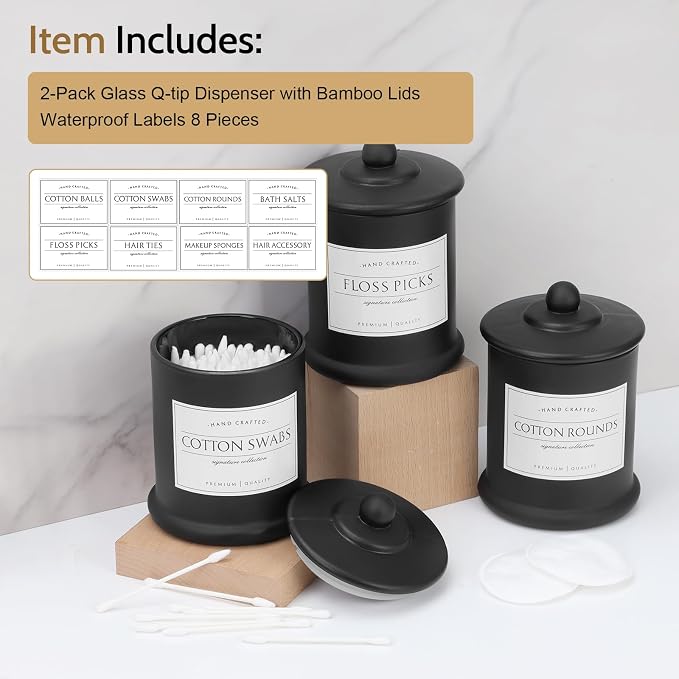 Volisnova 2 Pack Farmhouse Apothecary Jars - Image 6