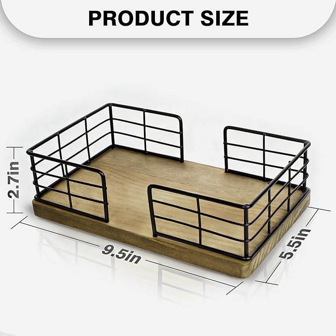 Kordory Wooden Guest Towel Holder Tray - Image 2