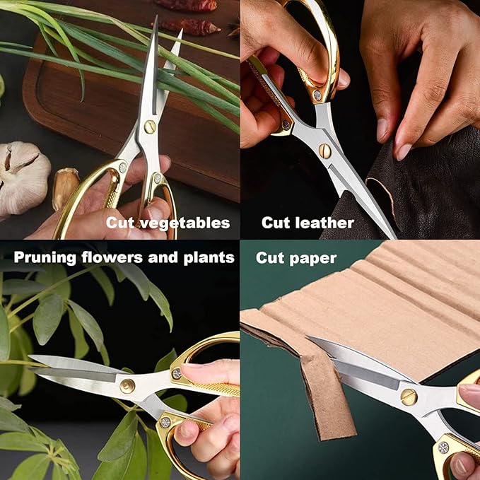 Premium Kitchen Shears 2-Pack Heavy Duty Poultry & Meat Scissors, Bone Shears - Image 6