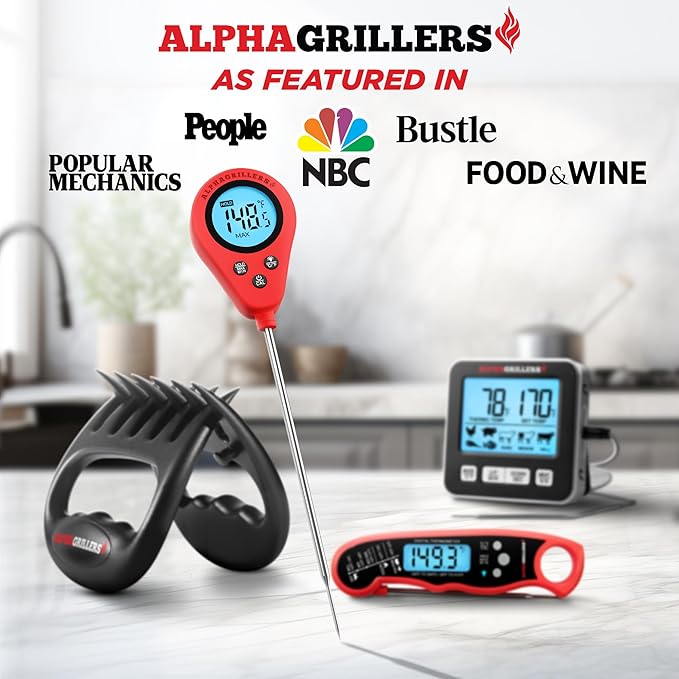 Alpha Grillers Instant Read Meat Thermometer, Digital Food Thermometer - Image 4
