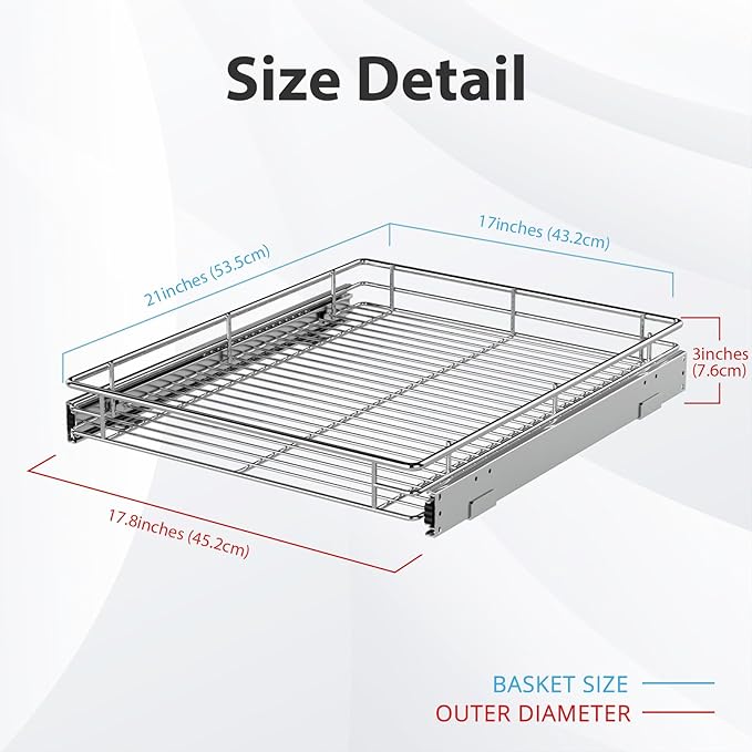 ZOINLIY Pull Out Cabinet Organizer, Versatile Slide Out Kitchen Organizers and - Image 6
