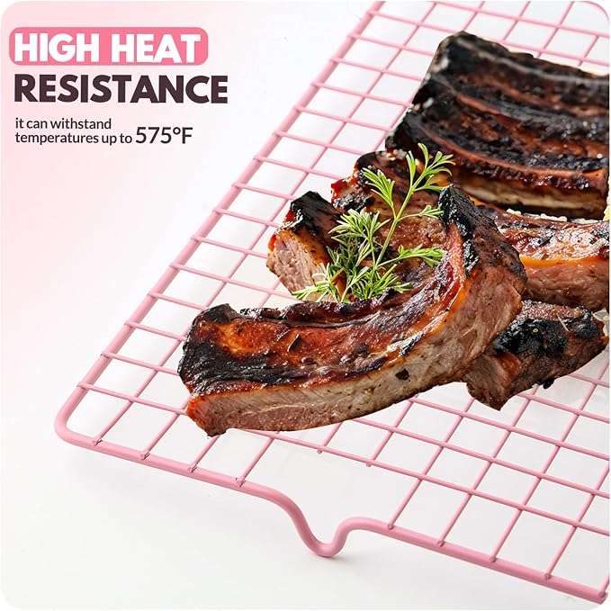 2 PCS Cooling Racks for Cooking and Baking, 16x10 Inches Stainless Steel - Image 6