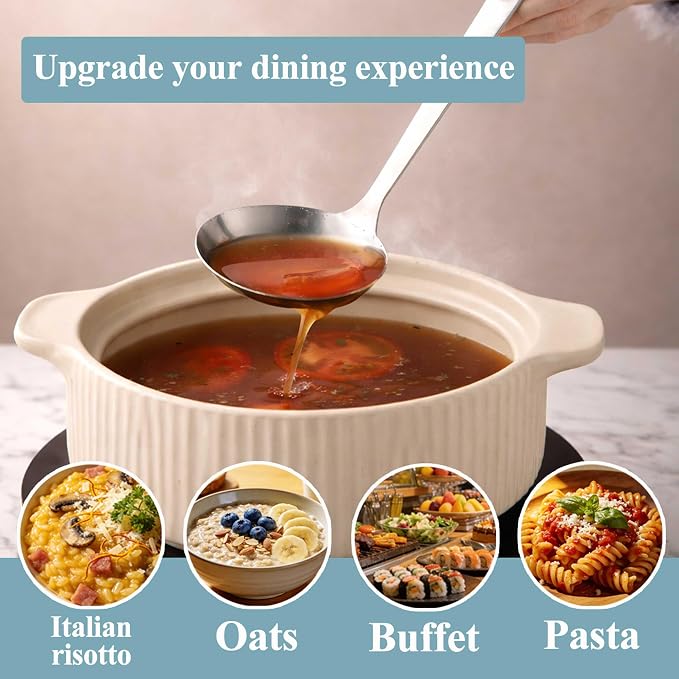 Berglander Slotted Spoons and Kitchen Ladle Spoon Set 2 Pcs, Stainless Steel - Image 7