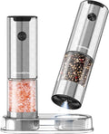 Bonsenkitchen Electric Salt and Pepper Grinder Set, 95ml Large Capacity by Bonsenkitchen