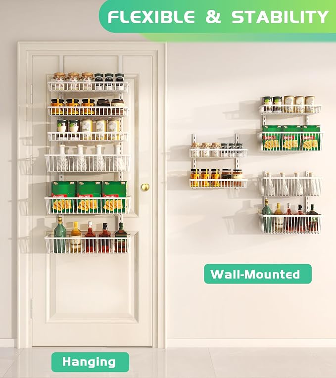 Mefirt Over The Door Pantry Organizer, Pantry Organization and Storage - Image 3
