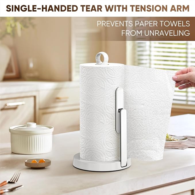 theaoo Heavy-Duty Stainless Steel Paper Towel Holder - Image 7