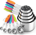 TILUCK Measuring Cups and Spoons Set, Stainless Steel, Kitchen Utensils by TILUCKBringsGoodLuck