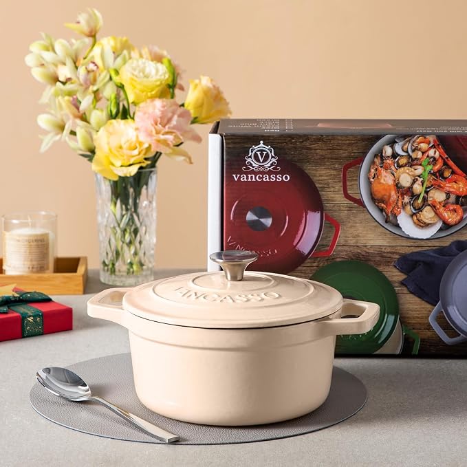 vancasso 2.5 QT Enameled Cast Iron Dutch Oven - Image 7