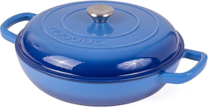 Shallow Cast Iron Casserole by Nuovva