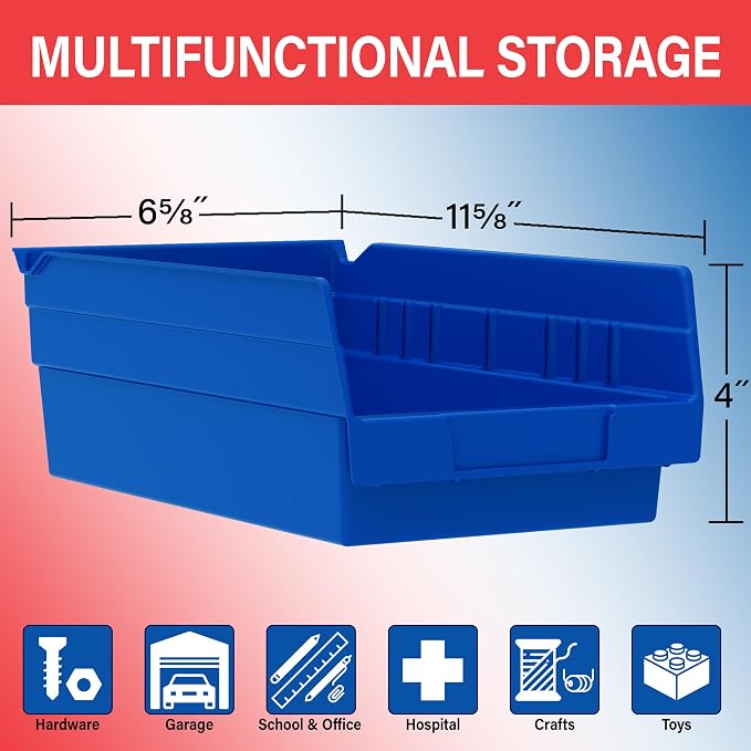 Akro-Mils 30130 Plastic Shelf Bins, Heavy Duty Storage Bins - Image 3
