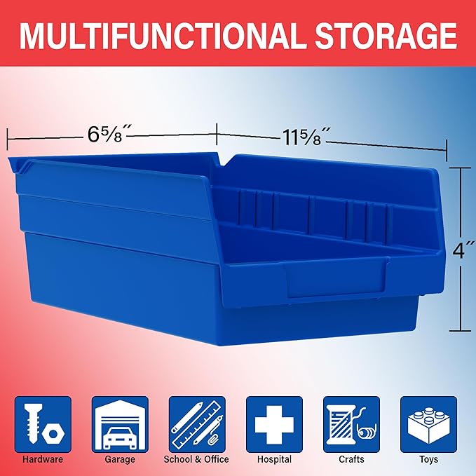 Akro-Mils 30130 Plastic Shelf Bins, Heavy Duty Storage Bins - Image 3