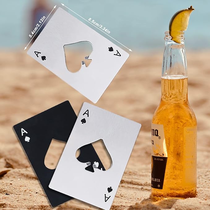 Ace Of Spades Bottle Opener Credit Card Size Pocker Cap Opener Portable - Image 2