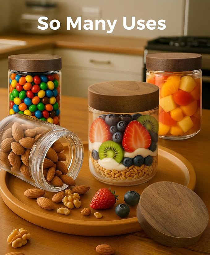 16oz 6 Pack Overnight Oats Containers - Image 5