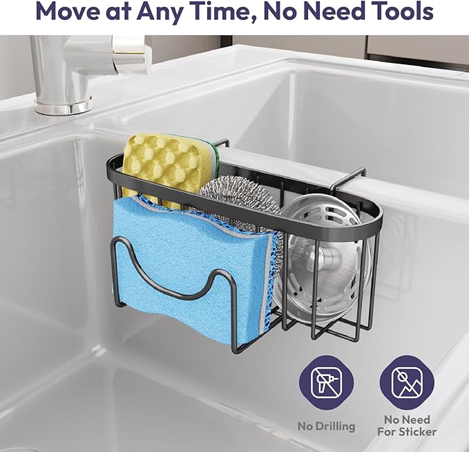 SWTYMIKI Sponge Holder for Kitchen Sink - Image 6