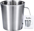 KSENDALO 32Oz/4Cup Stainless Steel Pitcher, 1 Liter Metal Container by KSENDALO