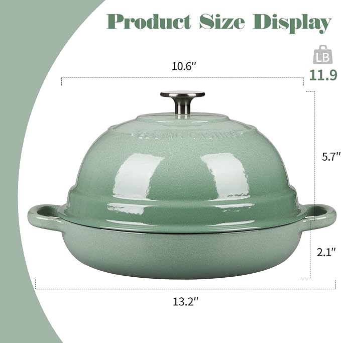 EDGING CASTING Enameled Cast Iron Dutch Oven Pot - Image 2