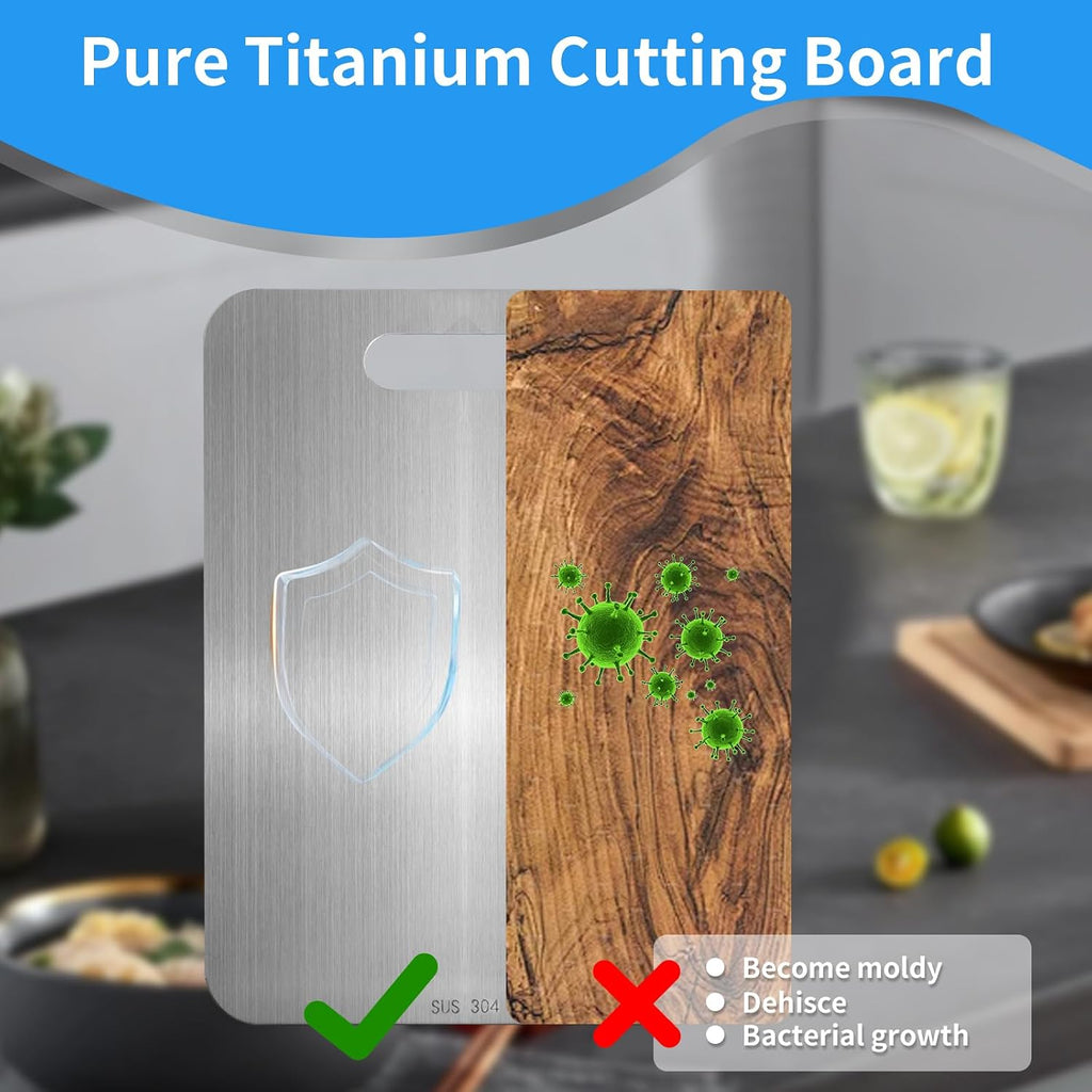 Titanium Cutting Board - 100% Pure Titanium Cutting Boards for