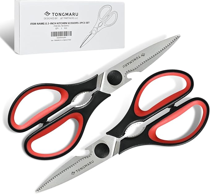 Kitchen Cooking Shears Heavy Duty Kitchen Scissor with, Detachable, All Purpose by TONGMARU