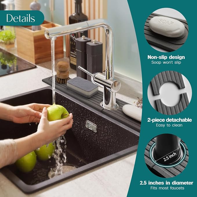 Eormoe Kitchen Sink Faucet Mat - Image 8