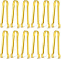 Gejoy 12 Pieces Small Serving Tongs 6.3" Mini Gold Ice Stainless Steel by Unknown