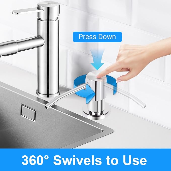 Soap Dispenser Kitchen Sink, Sink Soap Dispenser, Dish Soap Dispenser Pump - Image 2