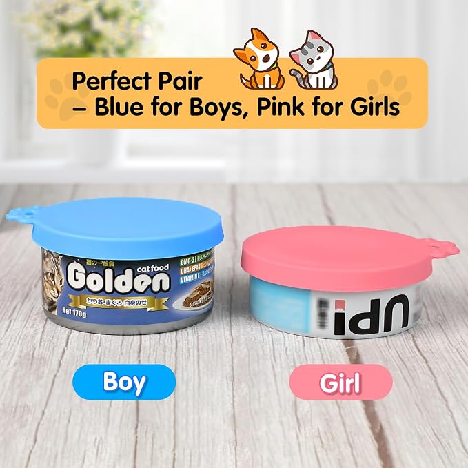 Lydia’s Deal Pet Food Can Covers 2-Pack, Thick Silicone Universal Can Lids - Image 3