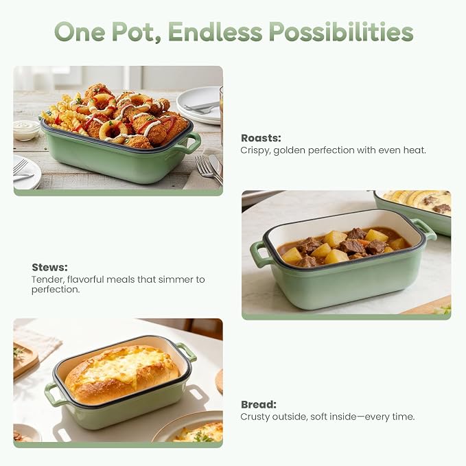 Enameled Cast Iron Dutch Oven Pot - Image 7