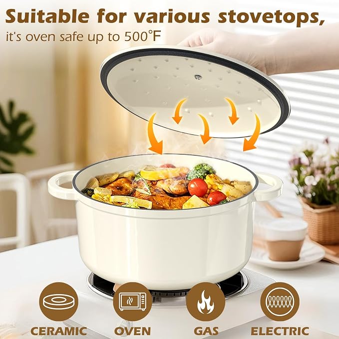 Enameled Cast Iron Dutch Oven - Image 7
