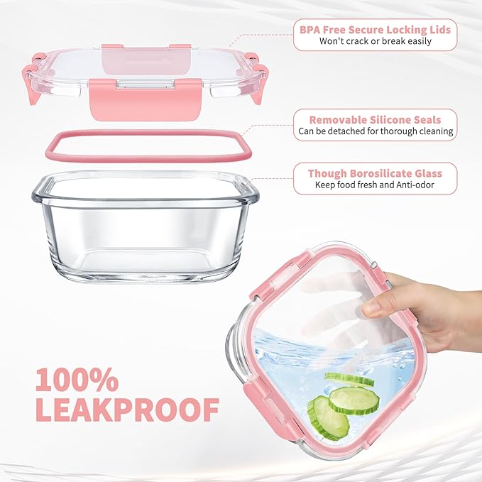 34pcs Glass Food Storage Containers - Image 3